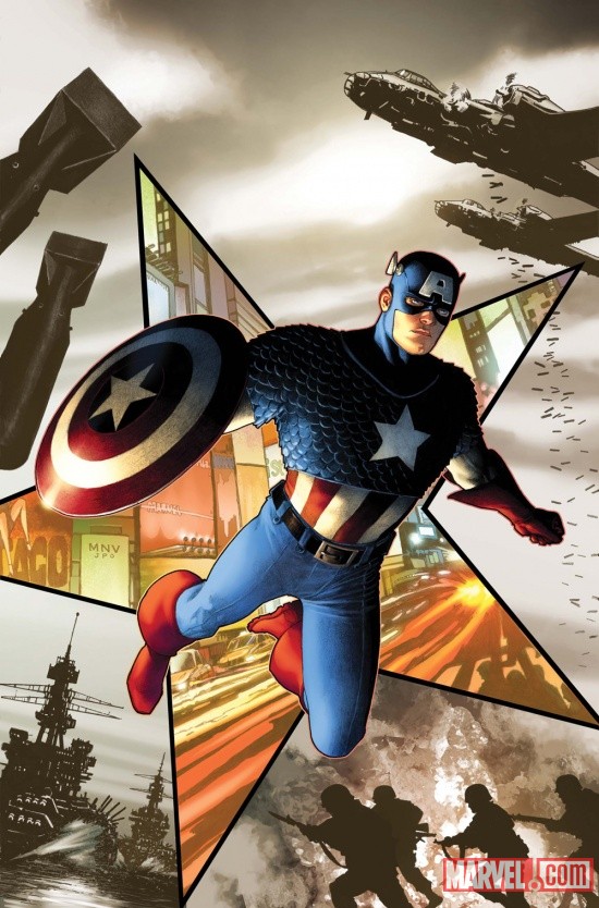 Captain America (2011) #1 cover by Steve McNiven
