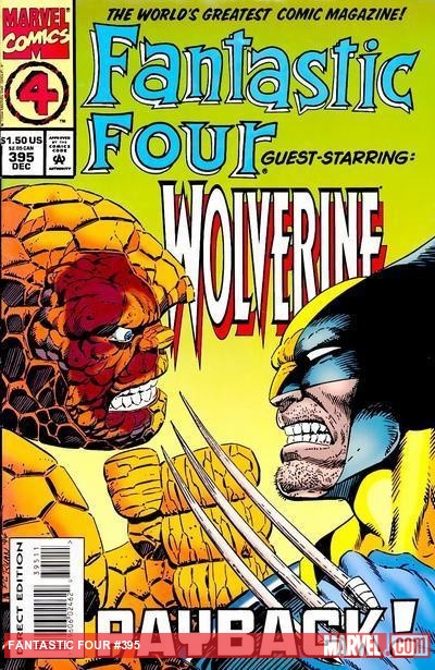 Fantastic Four #395 cover by Paul Ryan