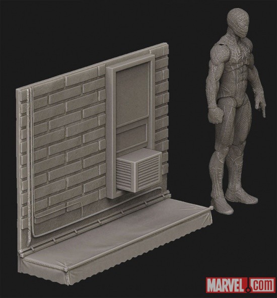 The Amazing Spider-Man Mountable Display Base (Digitally Sculpted by Gentle Giant Studios)