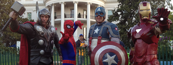 Marvel Super Heroes Join the Easter Egg Roll
