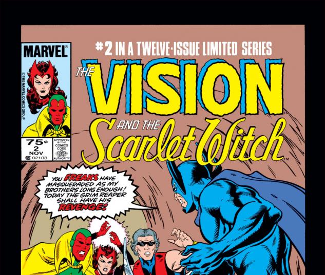 Vision and the Scarlet Witch (1985) #2 Cover