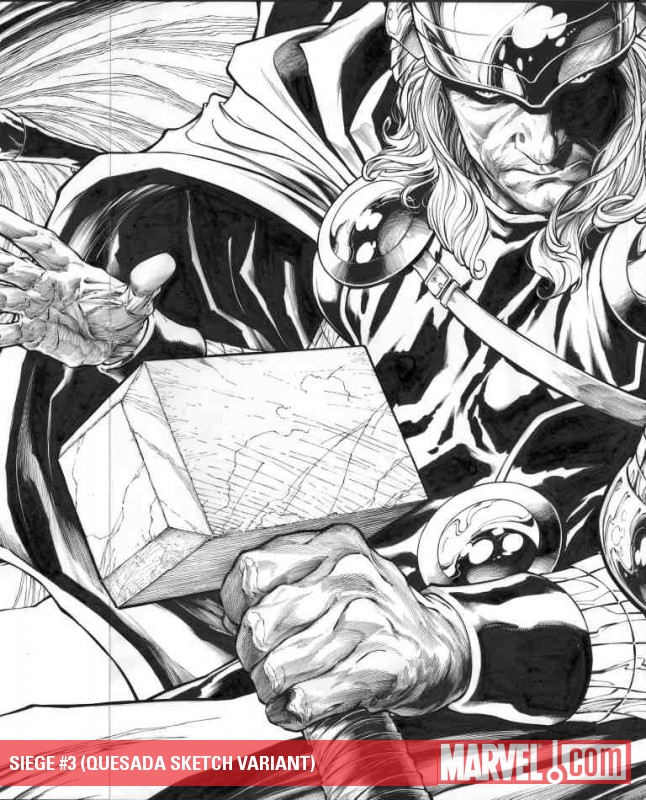Siege (2009) #3 (QUESADA SKETCH VARIANT)