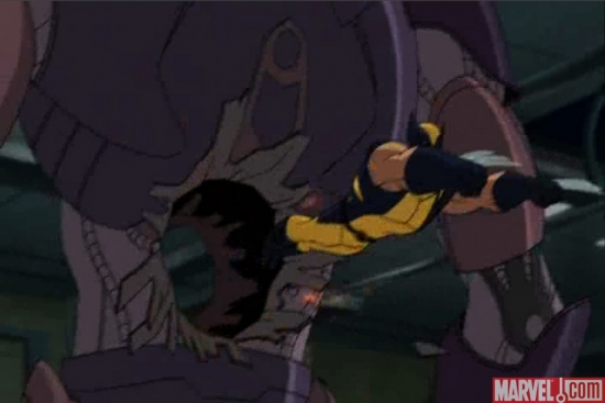 Wolvie Slashes Through a Sentinel