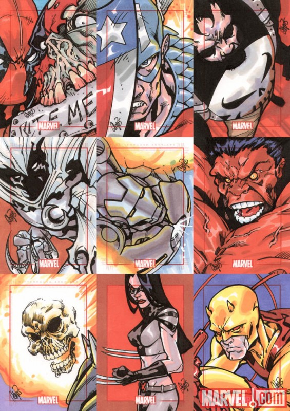 Marvel 70th Anniversary sketch card by Daniel Campos