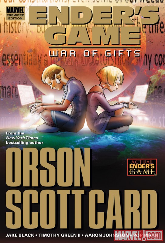 ENDER'S GAME: WAR OF GIFTS hardcover collection cover by Pasqual Ferry