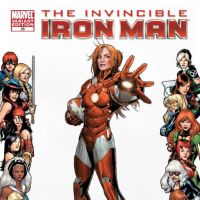 Invincible Iron Man #29 Women of Marvel variant cover by Salvador Larroca