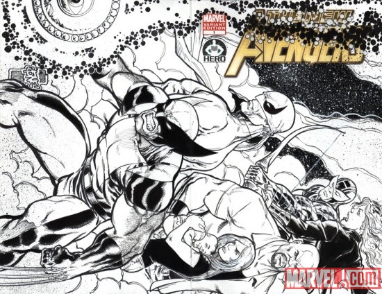 New Avengers #1 cover (Pt. 2) by Tone Rodriguez 