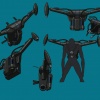 AIM jetpack concept art from the Wolverine anime