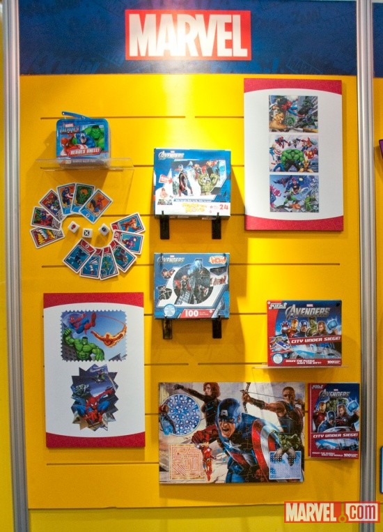 Fundex puzzles and card game display