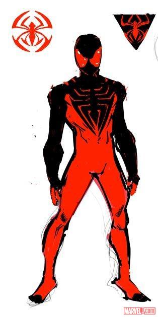 Scarlet Spider design art by Ryan Stegman