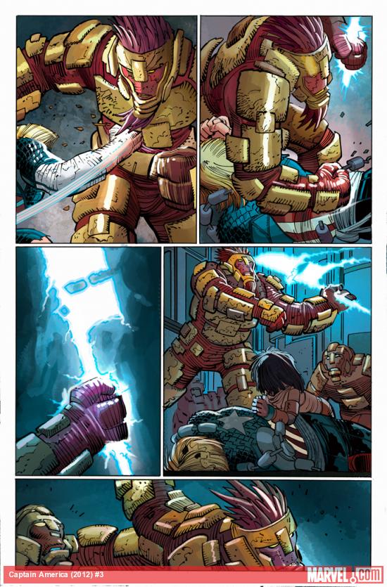 Captain America (2012) #3 preview art by John Romita Jr., Klaus Janson & Dean White