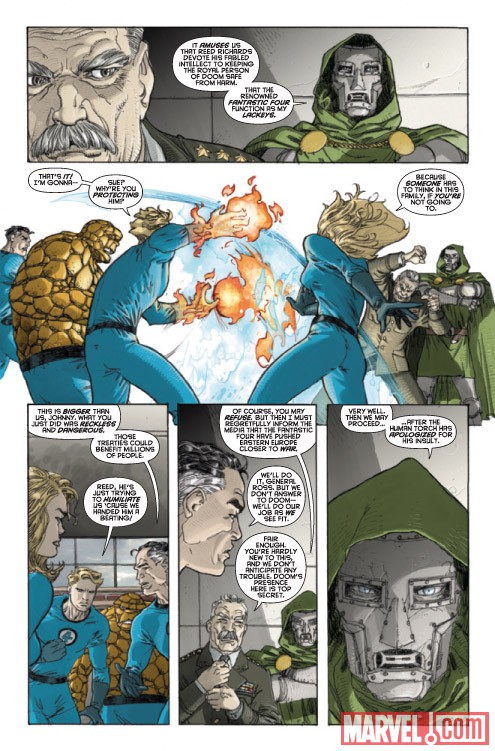SPIDER-MAN/FANTASTIC FOUR #1 preview art by Mario Alberti