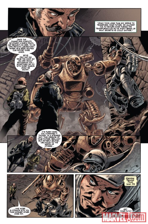 IRON MAN NOIR #4 preview art by Manuel Garcia