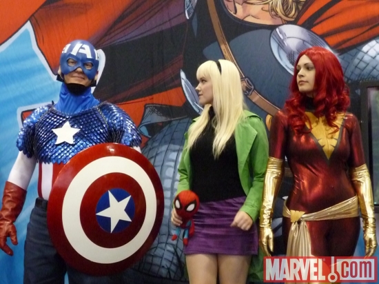 Image Featuring Captain America, Jean Grey