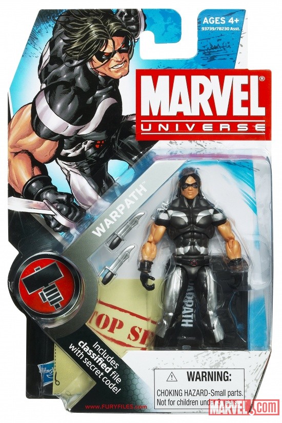 Warpath 3 3/4 Inch Marvel Universe Action Figure from Hasbro, Wave 6