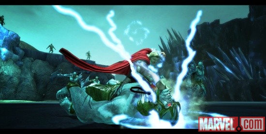 Thor: God of Thunder screenshot - Thor vs. frost giant