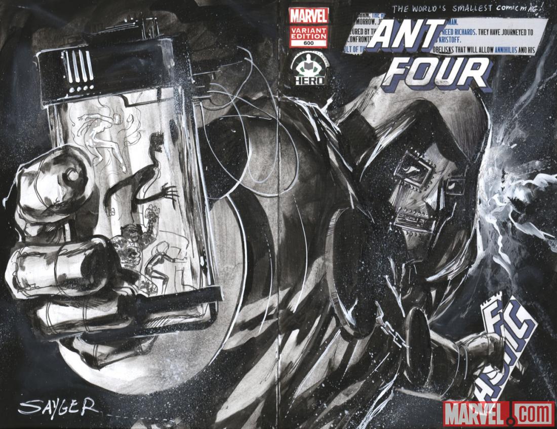 Fantastic Four #600 Hero Initiative variant cover by Stuart Sayger