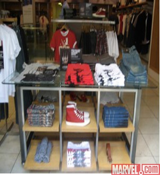 Wolverine T-shirts displayed in French Connection 1