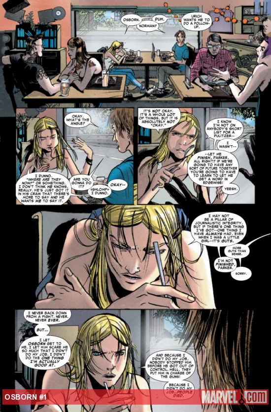 OSBORN #1 preview page by Emma Rios