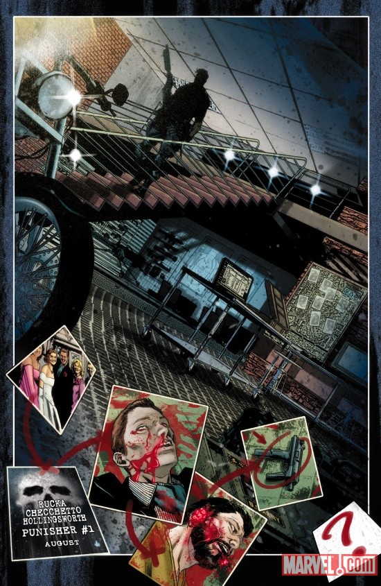 The Punisher #1 preview page by Marco Checchetto
