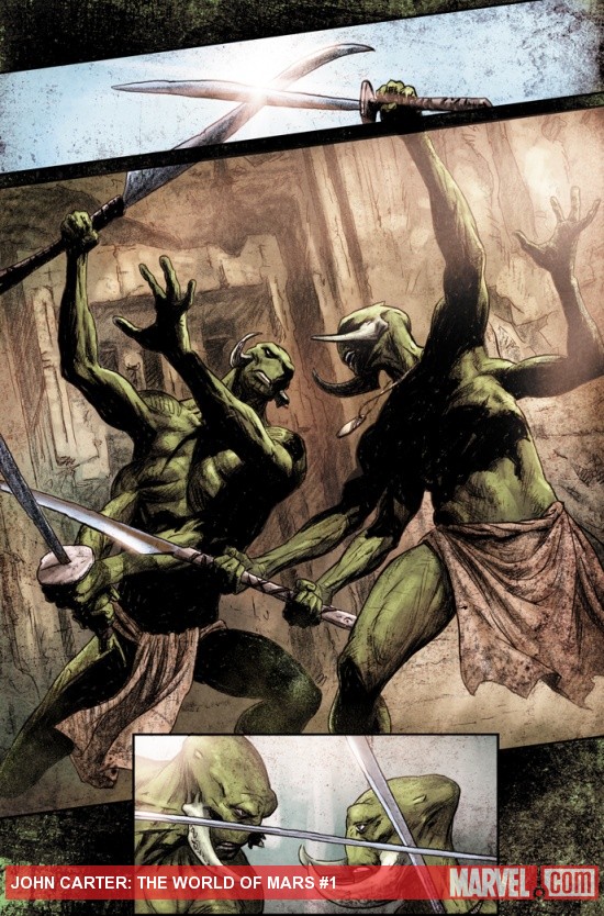 John Carter: World of Mars #1 preview art by Luke Ross
