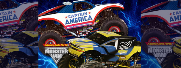 Captain America & Wolverine Monster Trucks