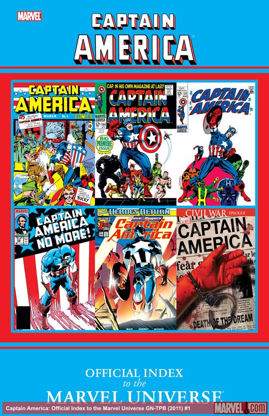 Captain America: Official Index to the Marvel Universe GN-TPB (Graphic Novel)