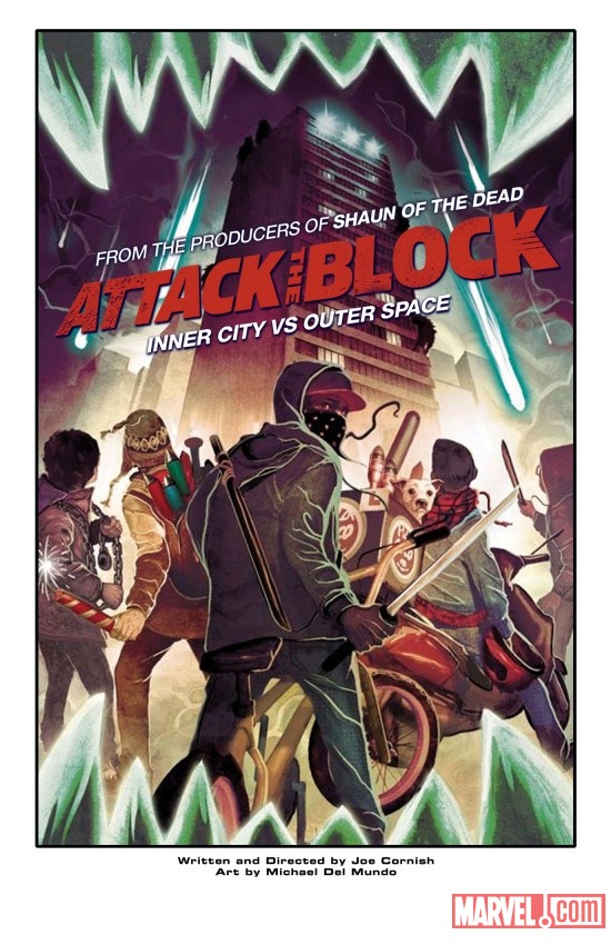 Attack the Block print by Mike Del Mundo
