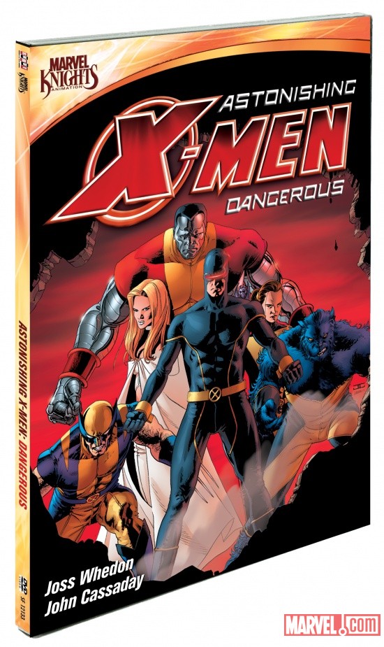 Astonishing X-Men: Dangerous DVD box art