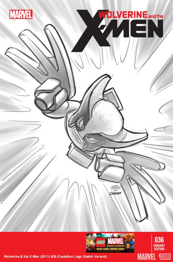 Wolverine & the X-Men (2011) #36 (Castellani Lego Sketch Variant)