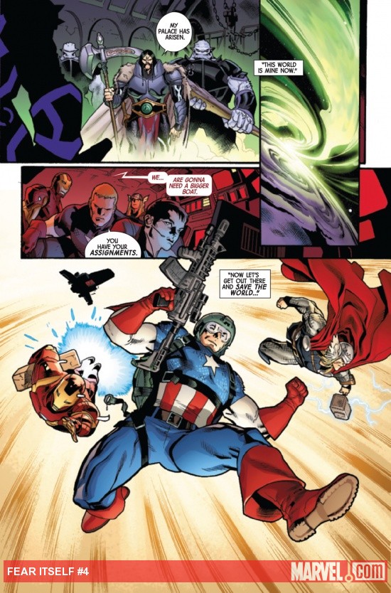 Fear Itself #4 page by Stuart Immonen