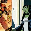 Queen Veranke as Spider-Woman and Mockingbird