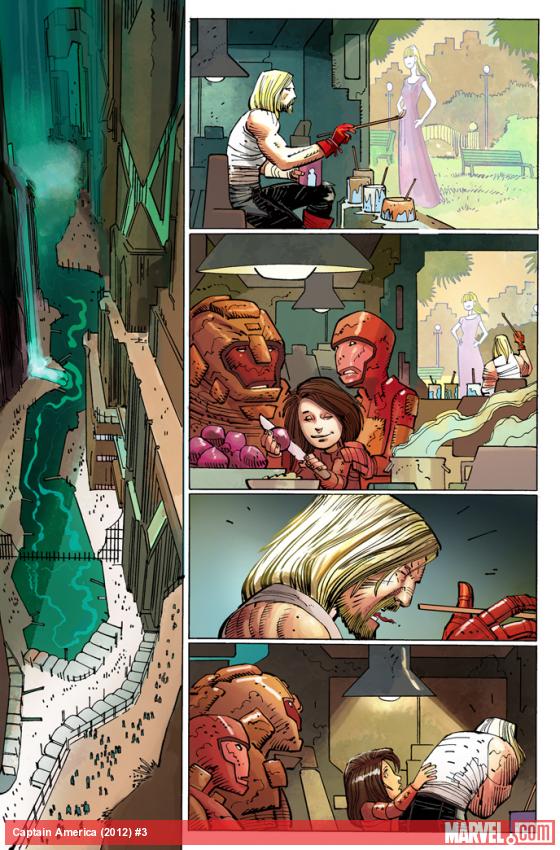 Captain America (2012) #3 preview art by John Romita Jr.