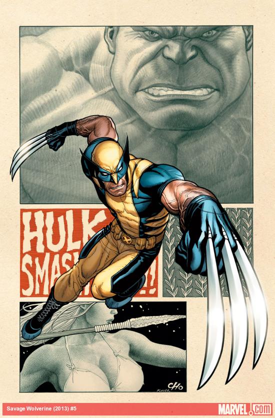 Savage Wolverine #5 cover by Frank Cho