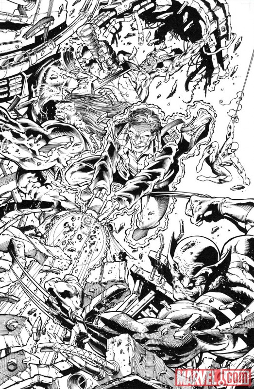 Image Featuring Spider-Man, Wolverine
