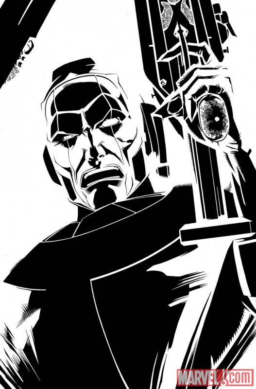 GUARDIANS OF THE GALAXY #19 black and white preview art by Wes Craig