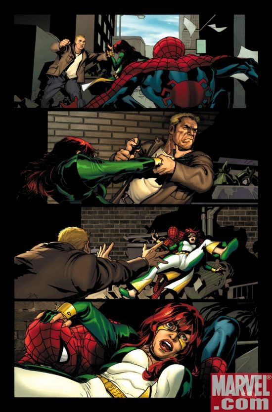 AMAZING SPIDER-MAN #549 interior art