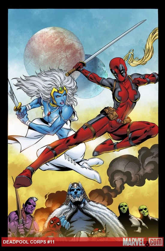 Deadpool Corps #11 preview art by Marat Mychaels