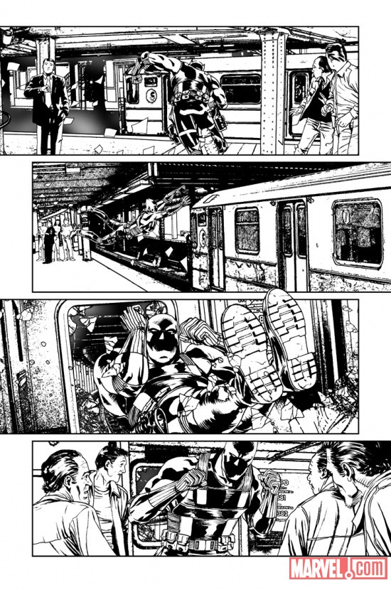 Villains for Hire #0.1 preview inks by Renato Arlem