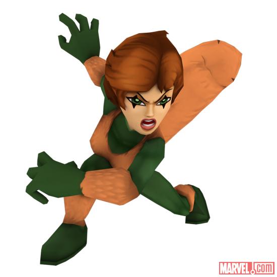 Squirrel Girl attacks in Super Hero Squad Online