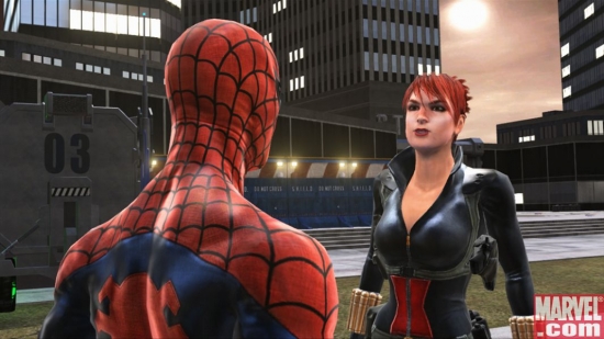 The Black Widow and Spider-Man, ready for action
