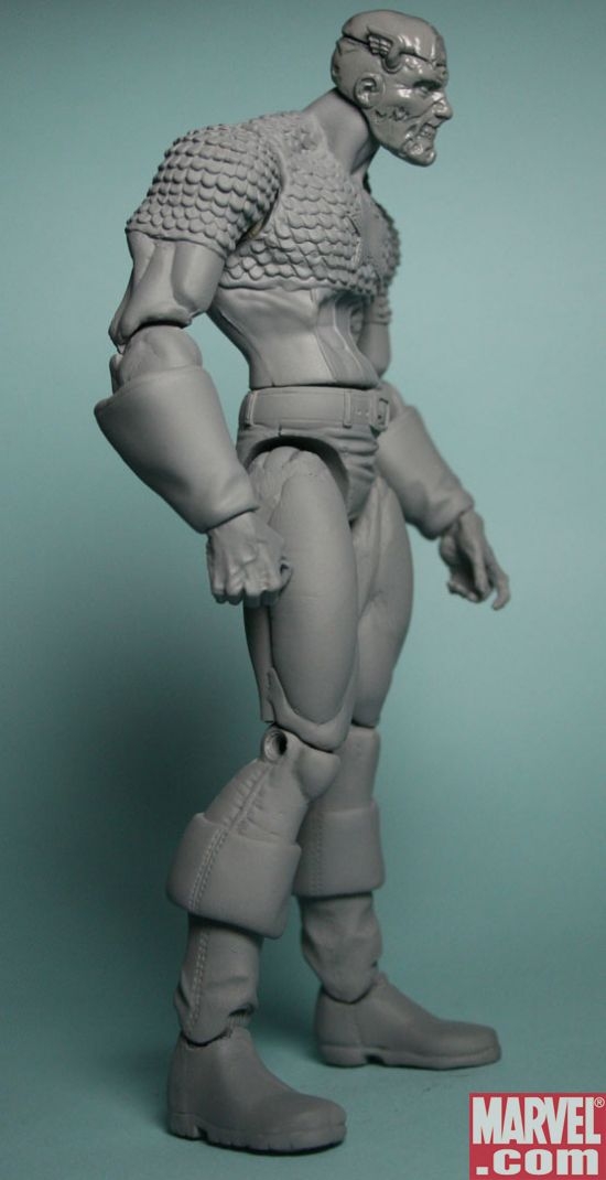 DST Marvel Zombies Col. America sculpt (side)