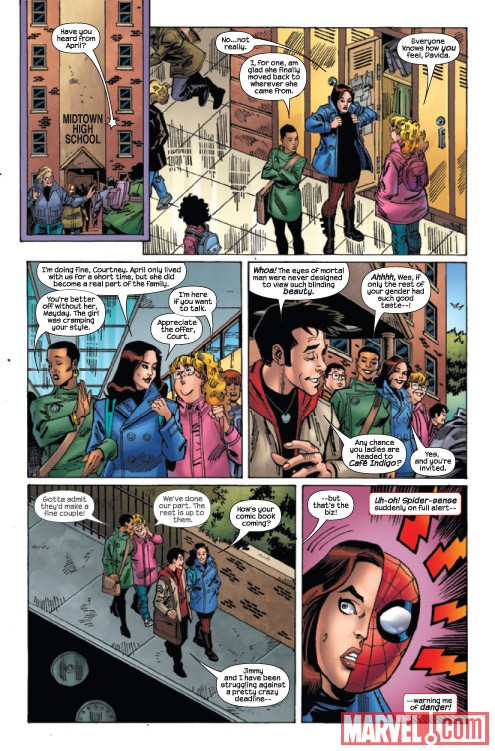 Spider-Girl: The End #1 preview art by Ron Frenz