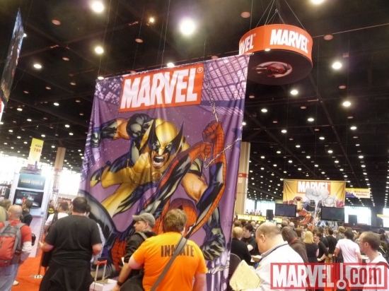 Wolverine and Spider-Man Banner at C2E2 2010