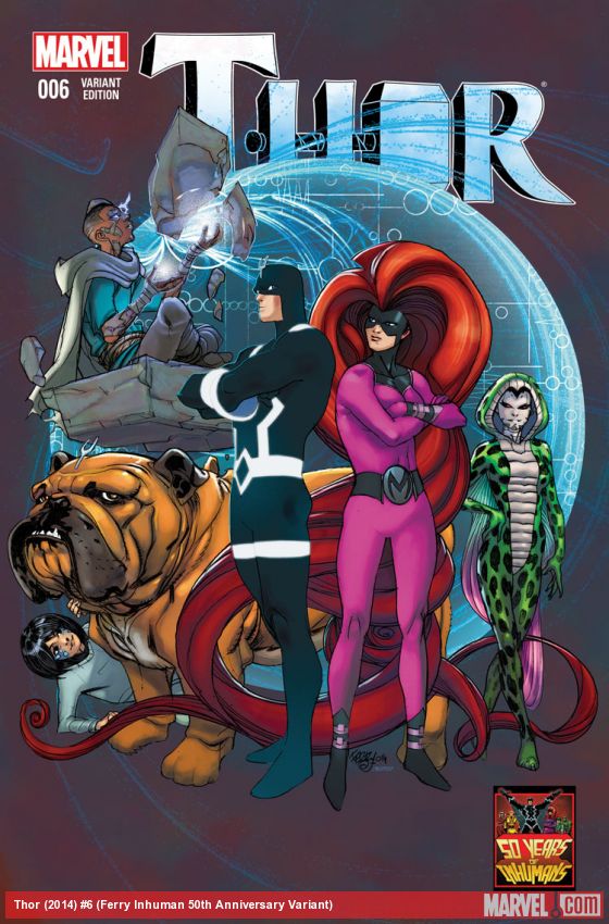 Thor (2014) #6 (Ferry Inhuman 50th Anniversary Variant)
