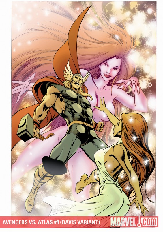 Avengers Vs. Atlas (2010) #4 (DAVIS VARIANT)