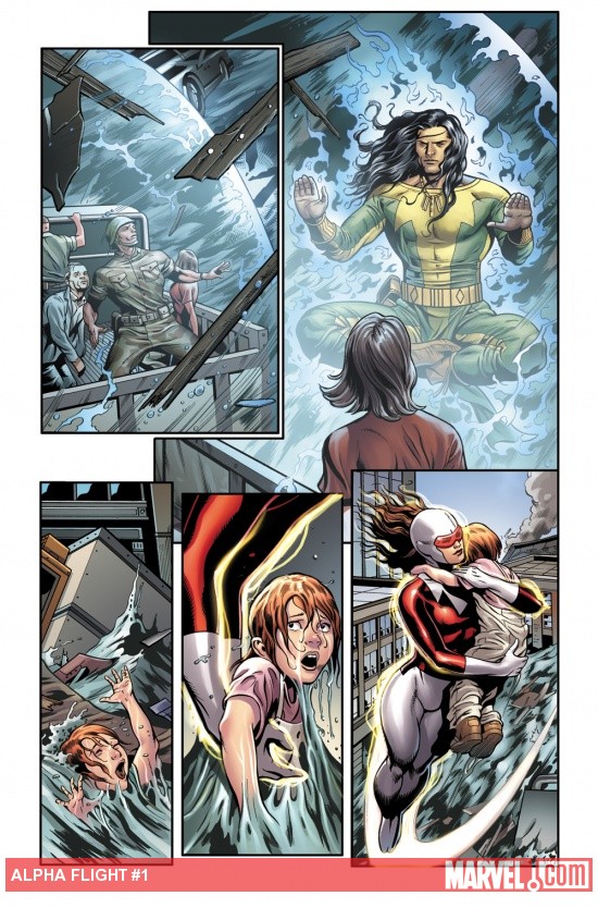 Alpha Flight (2011) #1 preview art by Dale Eaglesham