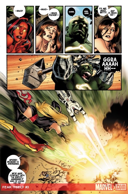 Fear Itself #3 art by Stuart Immonen