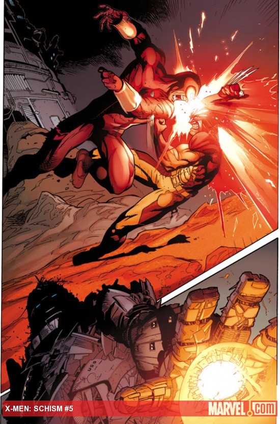 X-Men: Schism #5 preview art by Adam Kubert