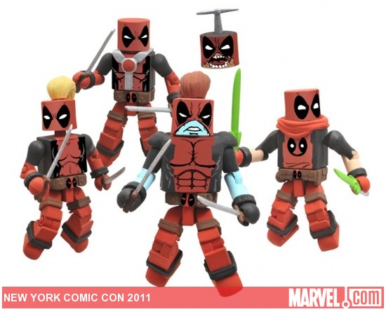Deadpool Corps Minimates Boxed Set, NYCC 2011 exclusive from Diamond Select Toys